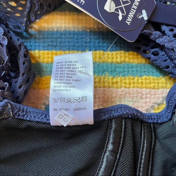 NWT Fantasie Swim Marseille Mesh Bardot Bikini Top twilight Navy Blue 38G - Picture 5 of 10